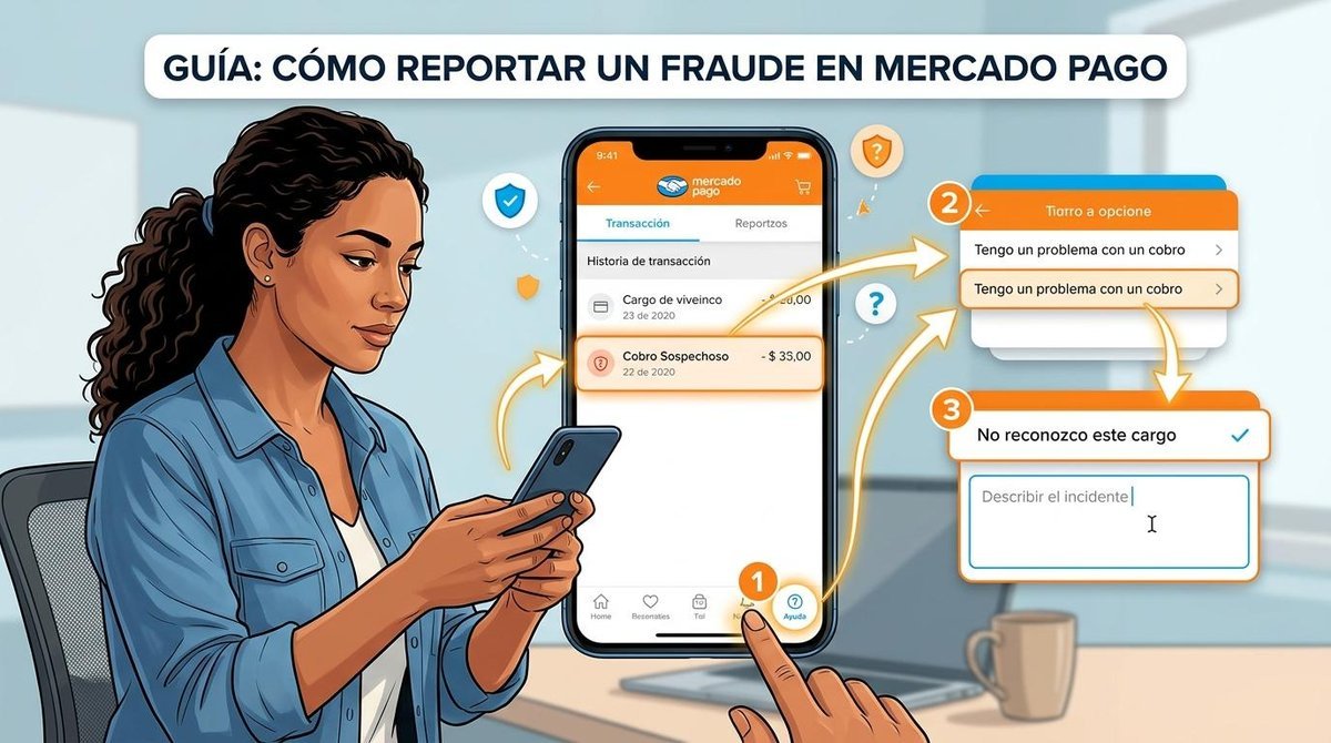 Cómo reportar un fraude en Mercado Pago: pasos, evidencia y canales de denuncia 1 Guía visual para reportar un fraude en Mercado Pago