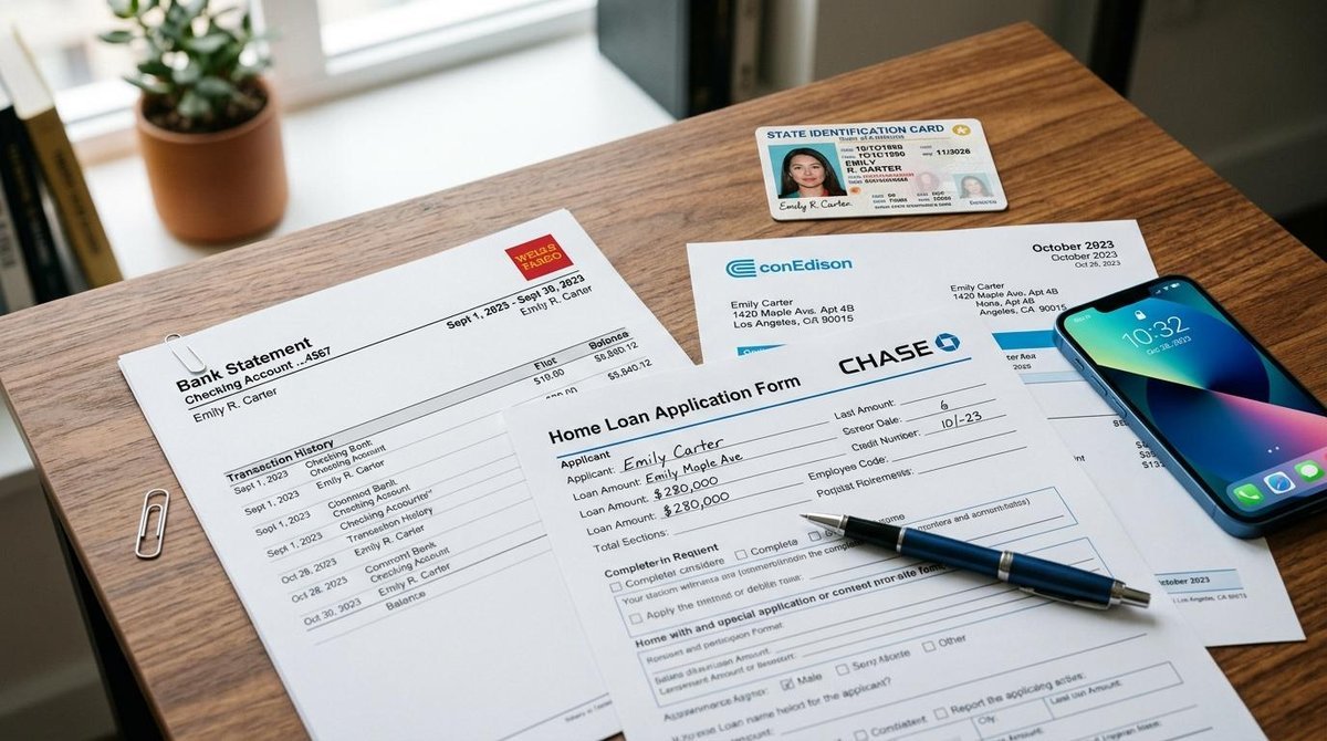 Documentos que cumplen los requisitos para solicitar un préstamo personal.