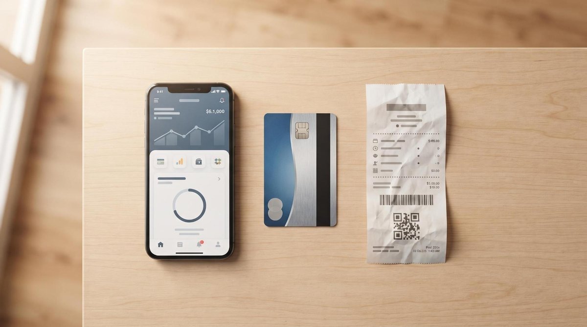 Mercado Pago vs Conekta: cuál procesa pagos más rápido en México y por qué importa 2 Arreglo plano sobre superficie limpia mostrando métodos de pago mexicanos: una tarjeta de crédito, un smartphone con aplicación bancaria abierta y un ticket